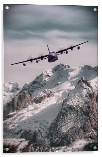 USAF C-130J Hercules Acrylic by J Biggadike