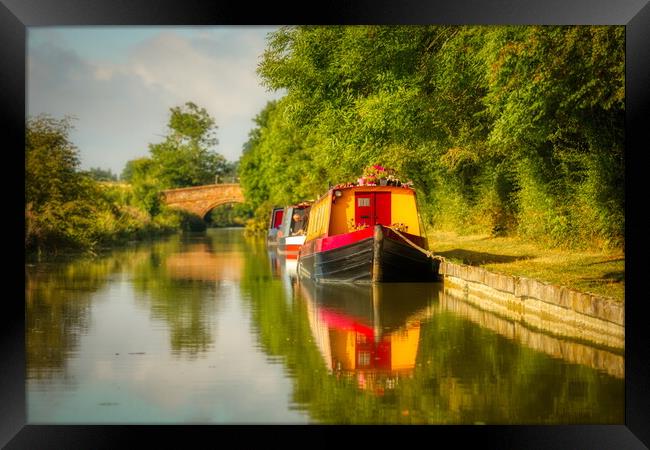 Dreamy Afternoon on the Canal 1 Framed Print by Helkoryo Photography