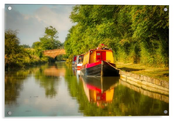 Dreamy Afternoon on the Canal 1 Acrylic by Helkoryo Photography