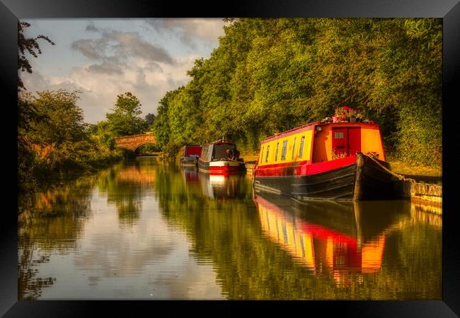 Dreamy Afternoon on the Canal 2 Framed Print by Helkoryo Photography