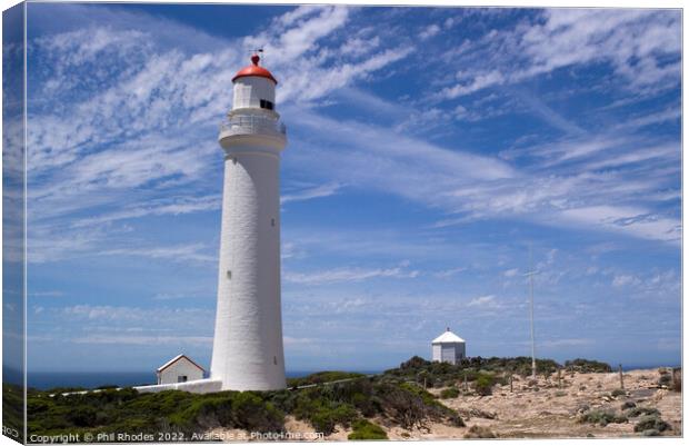 Cape Nelson Lighthouse Canvas Print by Phil Rhodes