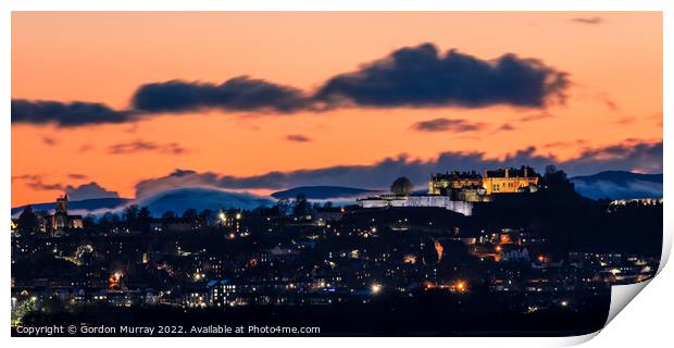 City of Stirling Sunset Print by Gordon Murray