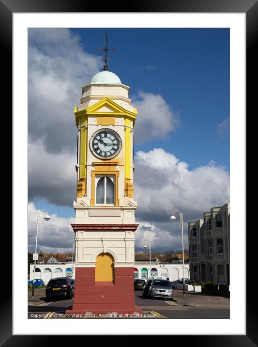 Bexhill Clock Tower Framed Mounted Print by Mark Ward