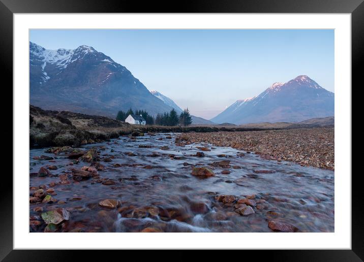 Glen coe river Framed Mounted Print by Kevin Winter