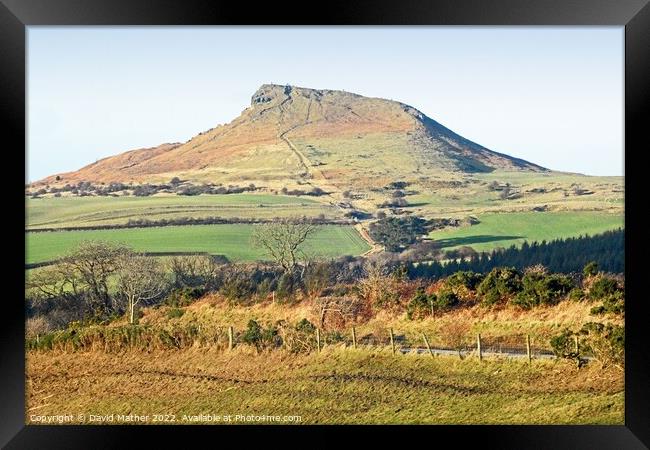 Roseberry Topping Framed Print by David Mather