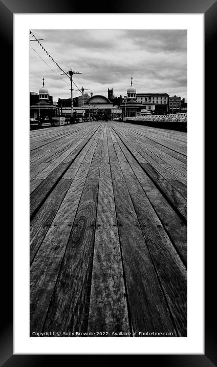 North Pier Blackpool  Framed Mounted Print by Andy Brownlie