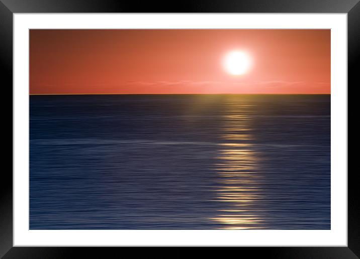 Summer Solstice Abstract Framed Mounted Print by Wayne Molyneux