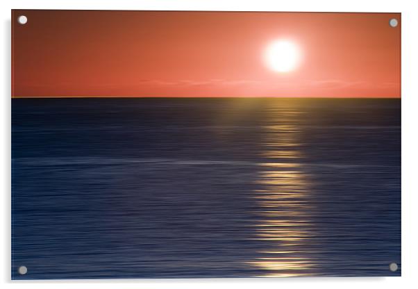 Summer Solstice Abstract Acrylic by Wayne Molyneux