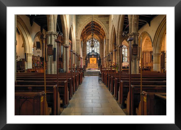 St Helens church. Framed Mounted Print by Bill Allsopp