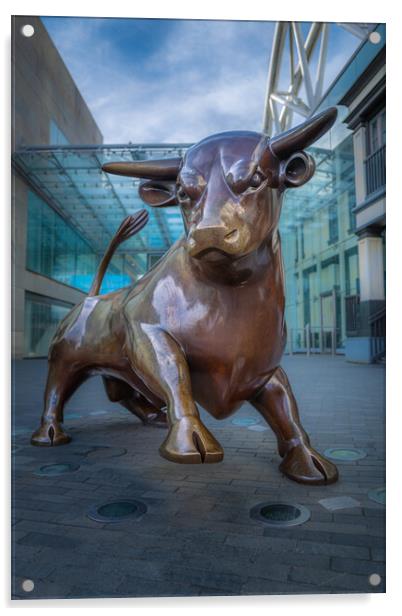 The Bull. Acrylic by Bill Allsopp