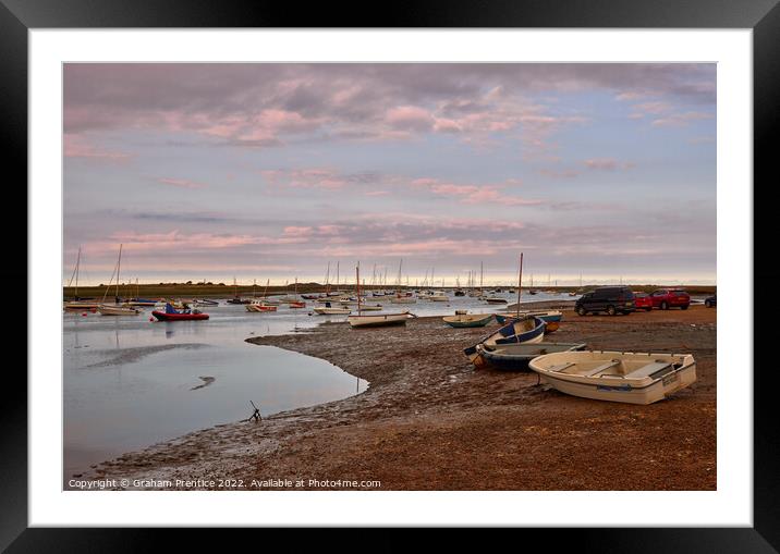 Brancaster Staithe Boats Framed Mounted Print by Graham Prentice