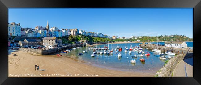 Tenby Harbour Beach, Pembrokeshire Framed Print by Graham Prentice