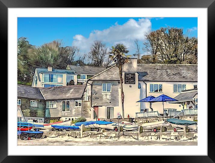 Nautical Delight on Helford Passage Framed Mounted Print by Beryl Curran