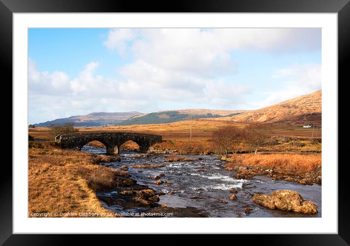 Packhorse bridge, Isle of Mull Framed Mounted Print by Graham Lathbury