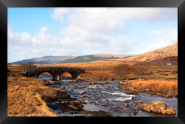 Packhorse bridge, Isle of Mull Framed Print by Graham Lathbury
