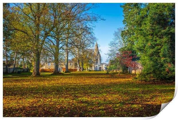 Buckminster near Melton Mowbray. Print by Bill Allsopp