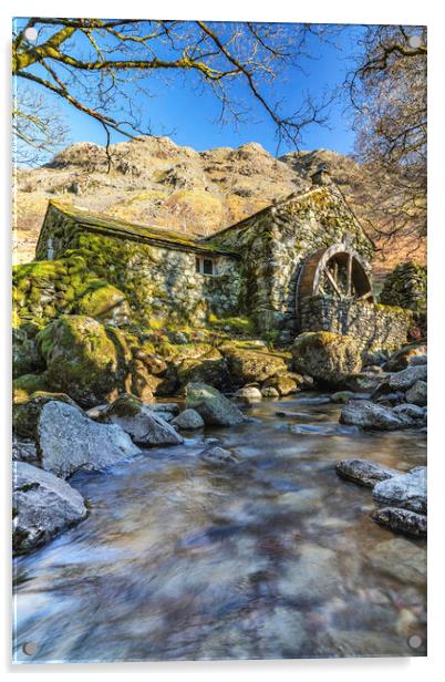 The Hidden Watermill Acrylic by James Marsden