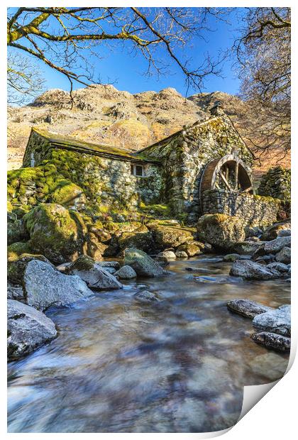 The Hidden Watermill Print by James Marsden