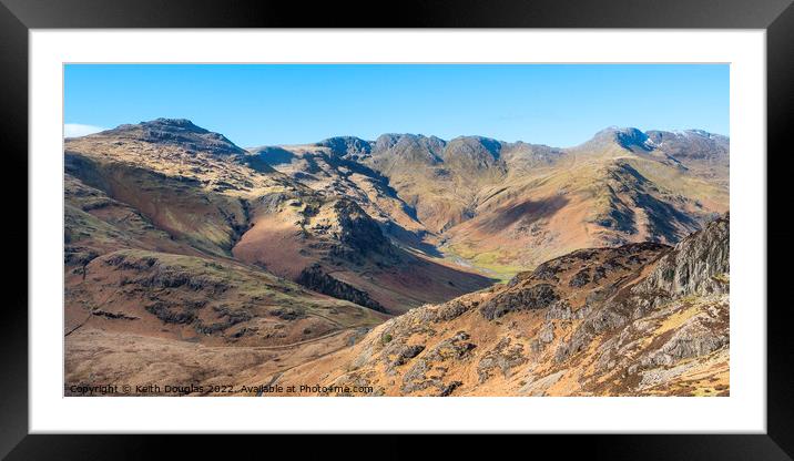 Great Langdale Framed Mounted Print by Keith Douglas