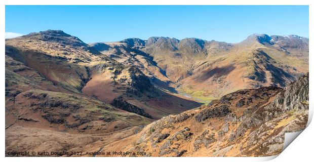 Great Langdale Print by Keith Douglas