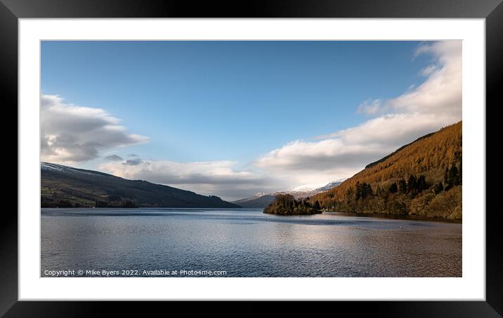 Loch Tay Framed Mounted Print by Mike Byers