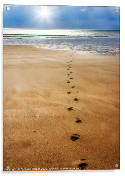 Footsteps Acrylic by Stephen Hamer