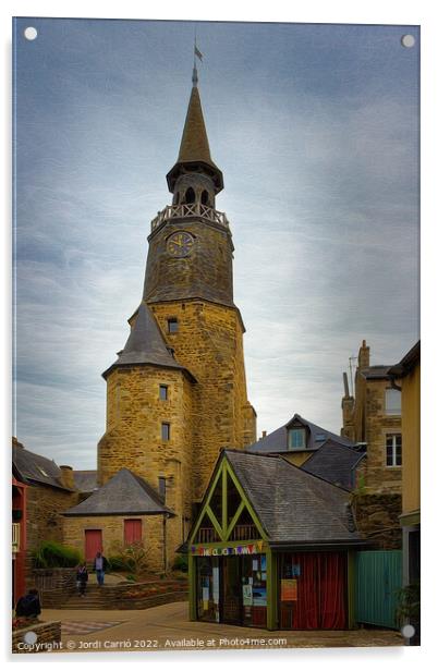 Dinan Clock Tower - C1506-1614-ABS Acrylic by Jordi Carrio