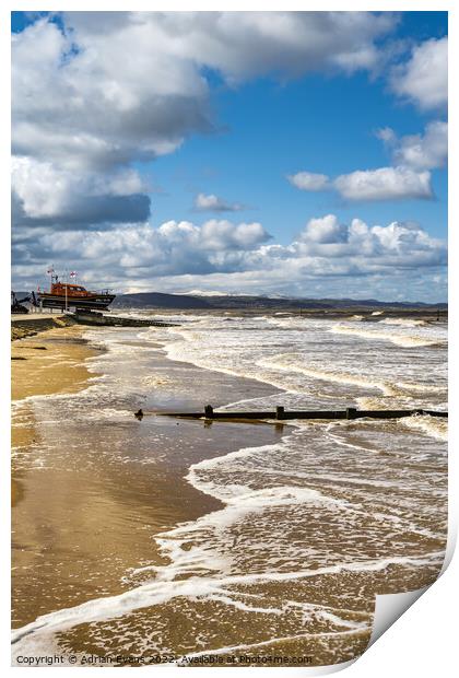 Rhyl Seascape Print by Adrian Evans