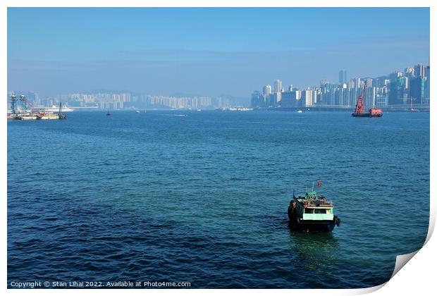 Hong Kong Victoria harbour  Print by Stan Lihai