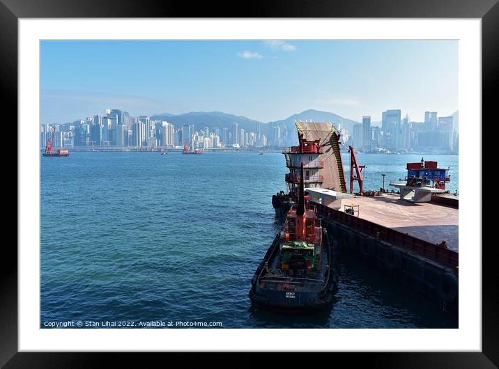 Hong Kong Victoria harbour  Framed Mounted Print by Stan Lihai