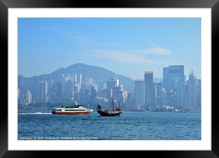 Hong Kong Victoria harbour  Framed Mounted Print by Stan Lihai