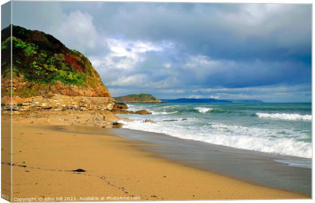 Cornish Coastline. Canvas Print by john hill