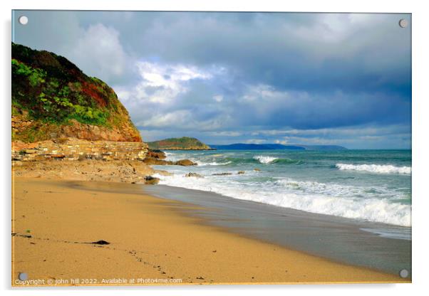 Cornish Coastline. Acrylic by john hill
