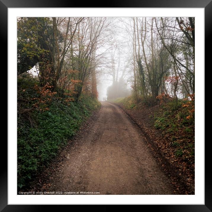 Love in the mist Framed Mounted Print by Andy Shackell