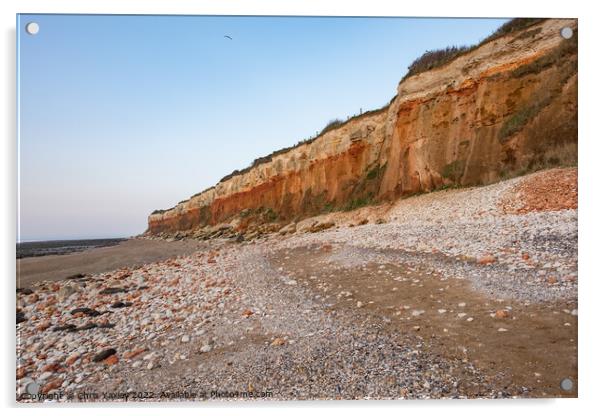 Hunstanton cliffs Acrylic by Chris Yaxley