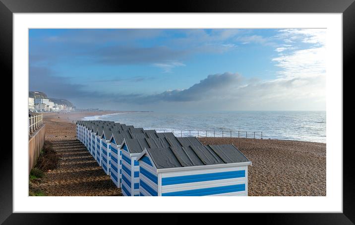 Hastings Beach Framed Mounted Print by Nick Rowland