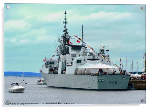 HMCS Charlottetown Acrylic by Stephanie Moore