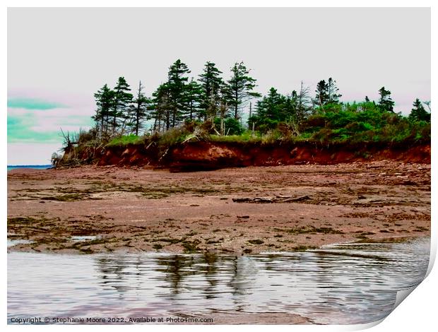 Tide's Out Print by Stephanie Moore