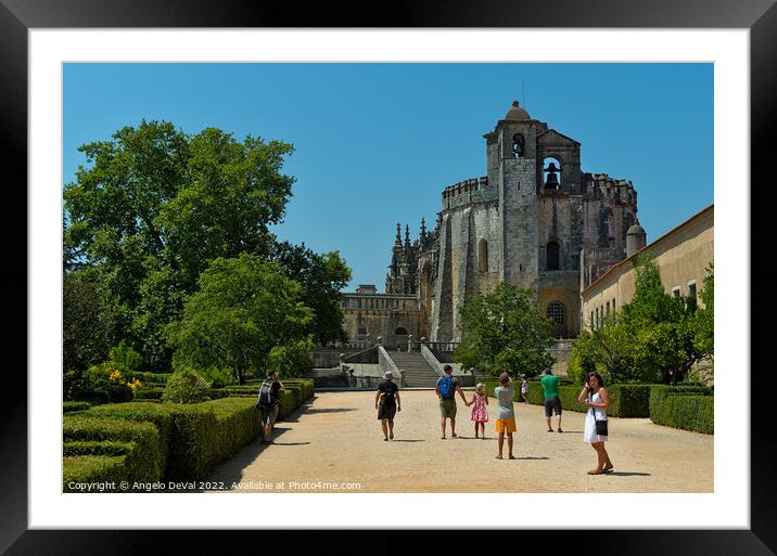 The Convent of Christ in Tomar. Portugal Framed Mounted Print by Angelo DeVal