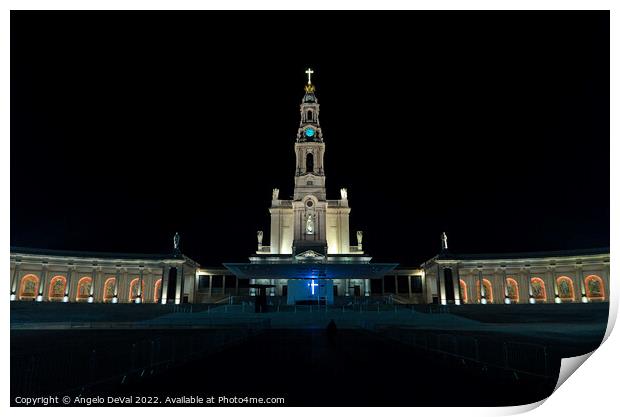 Fatima at Night Print by Angelo DeVal