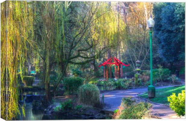 Peasholm Park Scarborough  Canvas Print by Alison Chambers