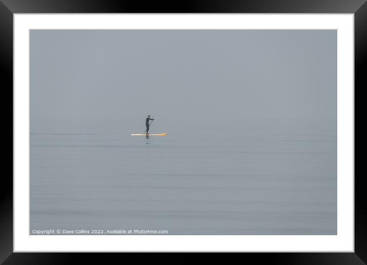 Alone in the mist Framed Mounted Print by Dave Collins