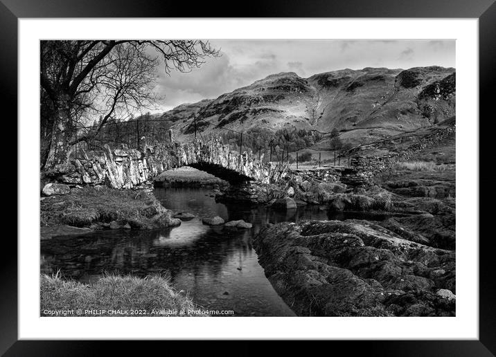 Slaters bridge in the lake district 691 Framed Mounted Print by PHILIP CHALK