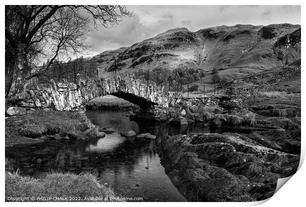 Slaters bridge in the lake district 691 Print by PHILIP CHALK