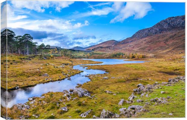 Glen Cannich in the Scottish Highlands Canvas Print by John Frid