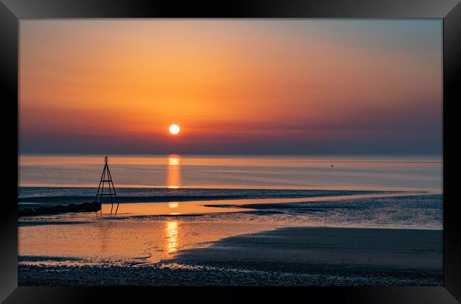 Coastal Sunset Framed Print by Chris Yaxley