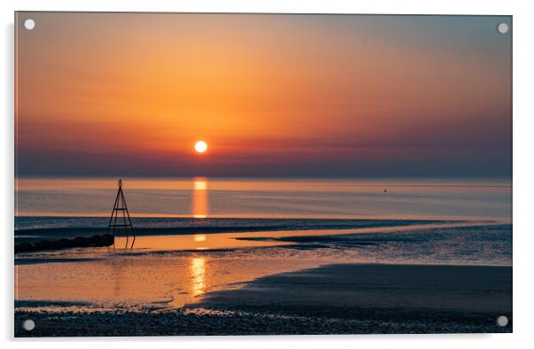 Coastal Sunset Acrylic by Chris Yaxley