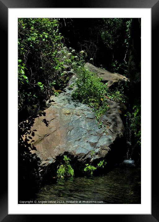 Secret Nature Spot in Almonaster, Spain Framed Mounted Print by Angelo DeVal