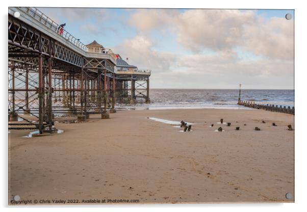 Cromer beach and pier Acrylic by Chris Yaxley