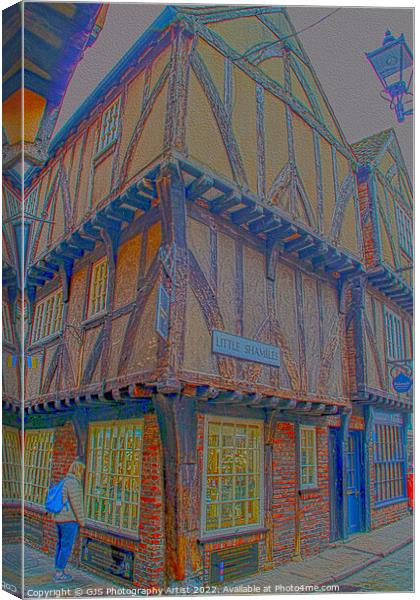 Little Shambles in Oil Canvas Print by GJS Photography Artist
